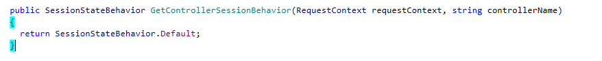 Get Controller Session Behavior
